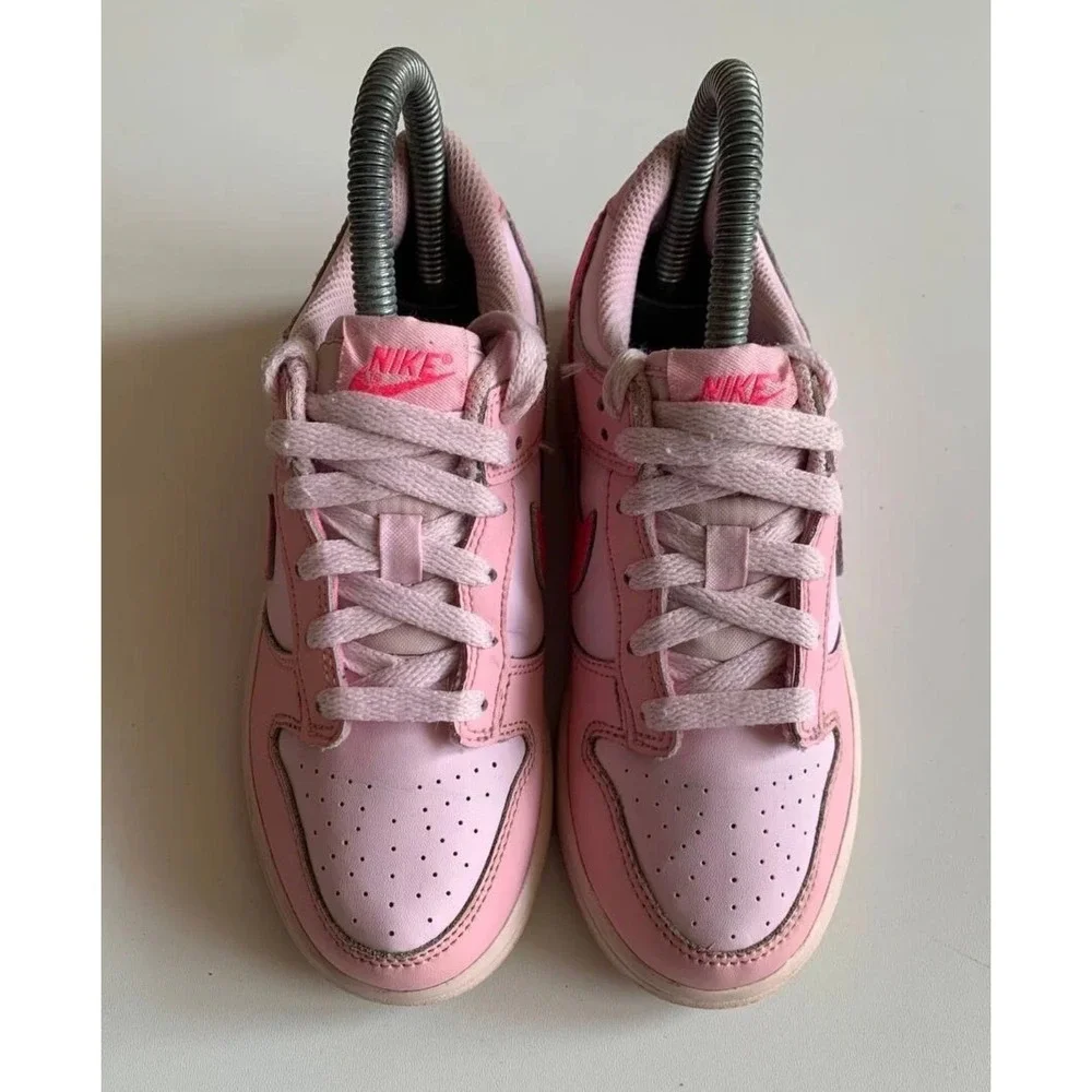 The Nike Dunk Low 'Triple Pink' DH9765-600 Kids Sz 11C